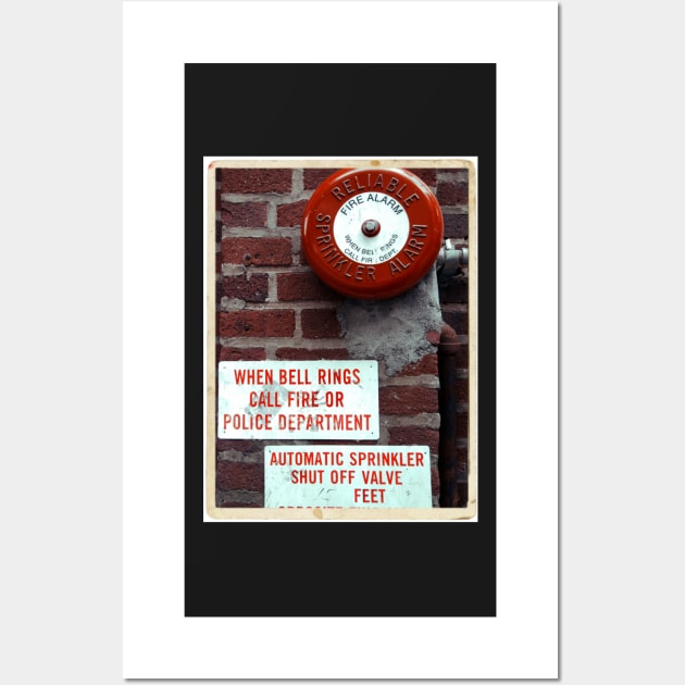 Vintage Sprinkler Alarm in the streets of NYC Wall Art by Reinvention